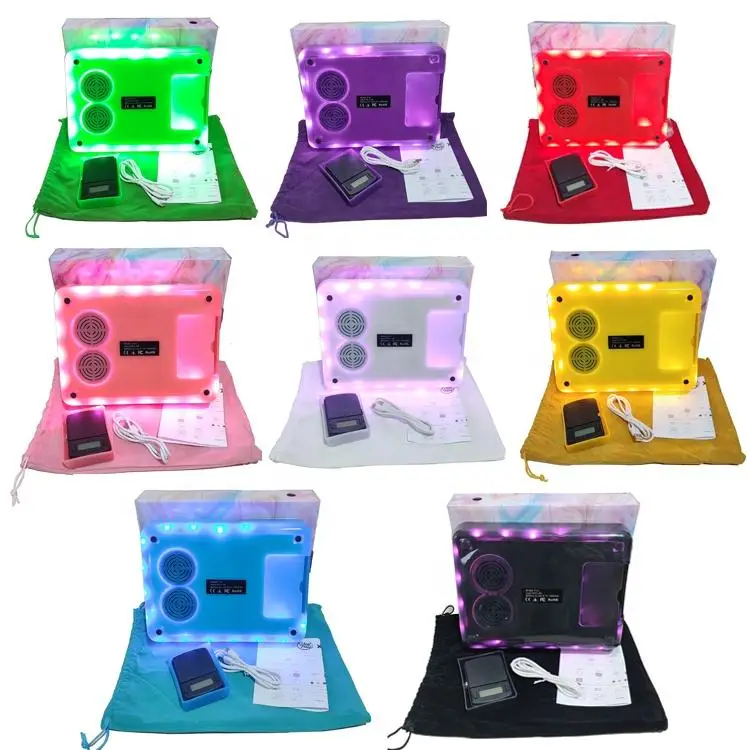 Ap Wholesale High Quality Plastic Led Speaker Rolling Tray With Scale