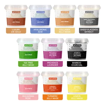 Custom logo  Private Label Face  Rose Moisturizing Mascarillasl Facial Collagen Mask Powder Beauty Salon Hydro Jelly Mask