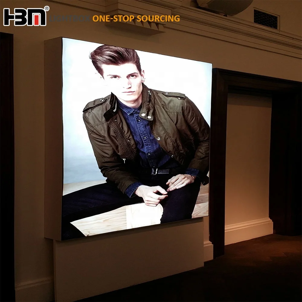 Picture Frames with Inside Light Fabric Light Box Frame Led Poster Aluminium Frameless Lightbox