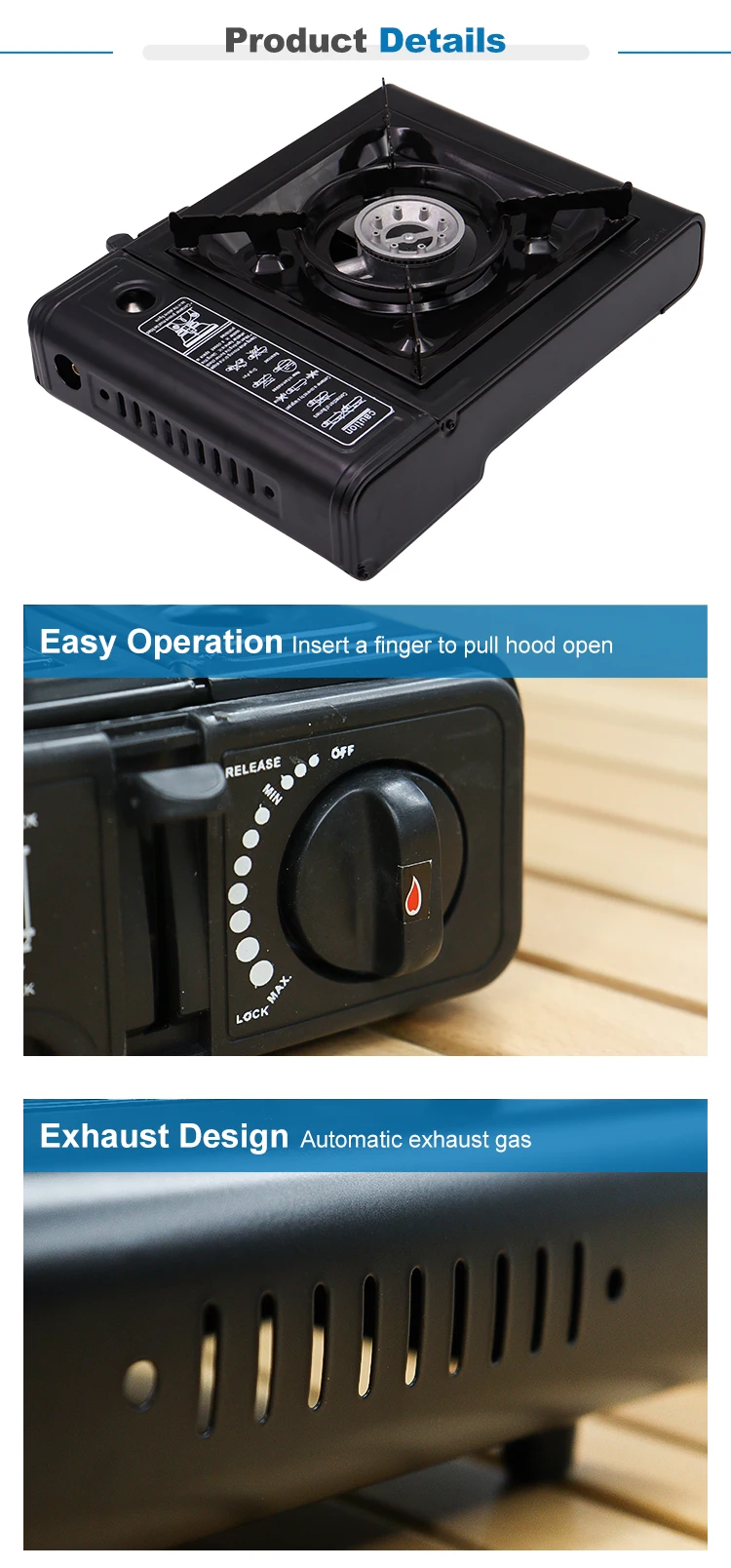 Yumuq Wholesale Custom Portable Price Cooking Table Single Burner Gas