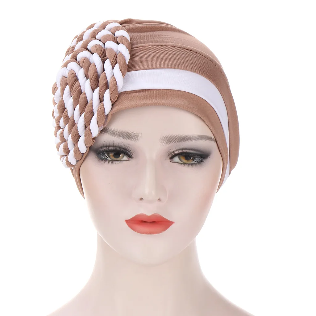 Muslim Fashion Side Braided Headscarf 