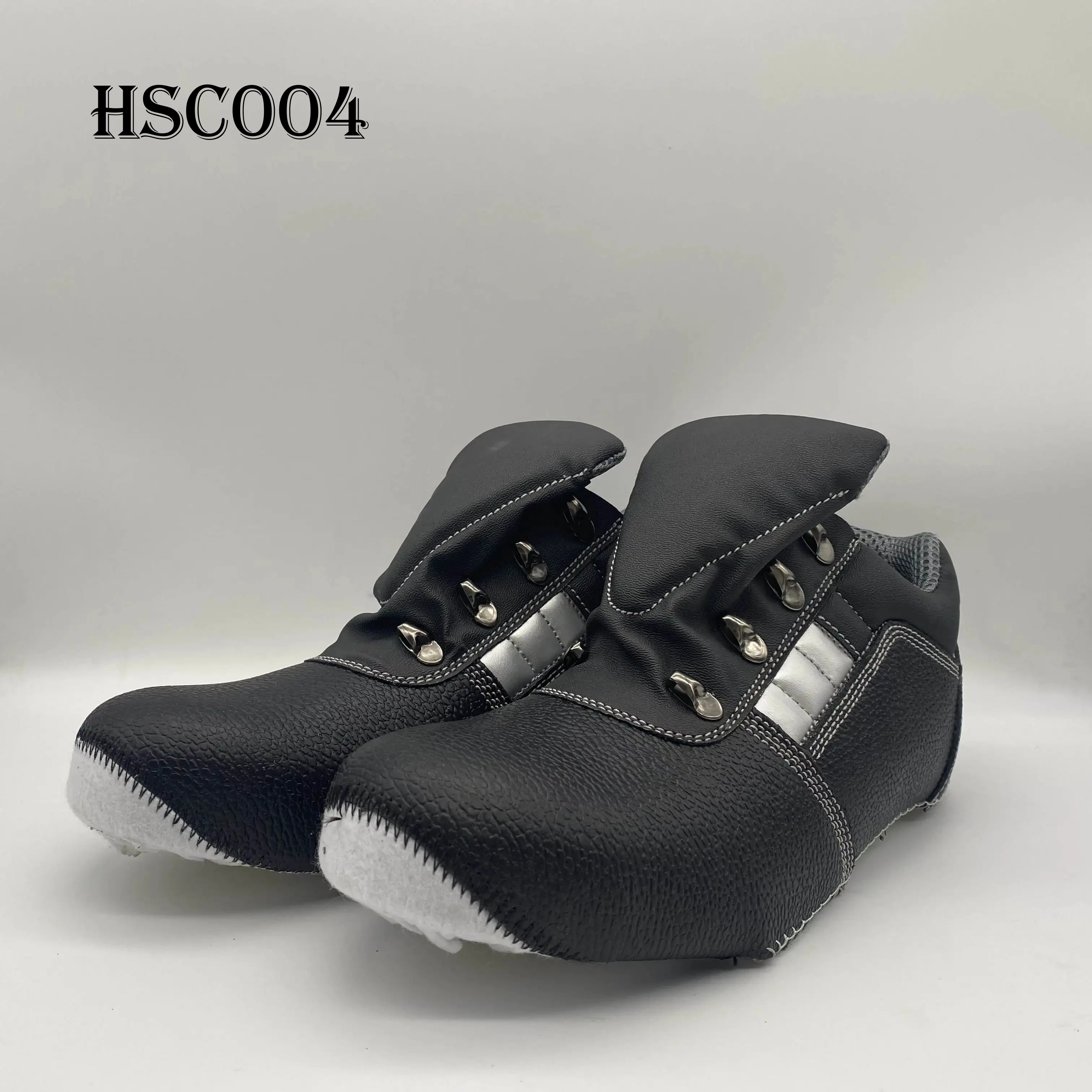 YWQ,good Quality Oil-proof Barton Printed Leather Safety Shoes Heavy Industry Anti-tear Work Boots with Reflective Strip HSC004