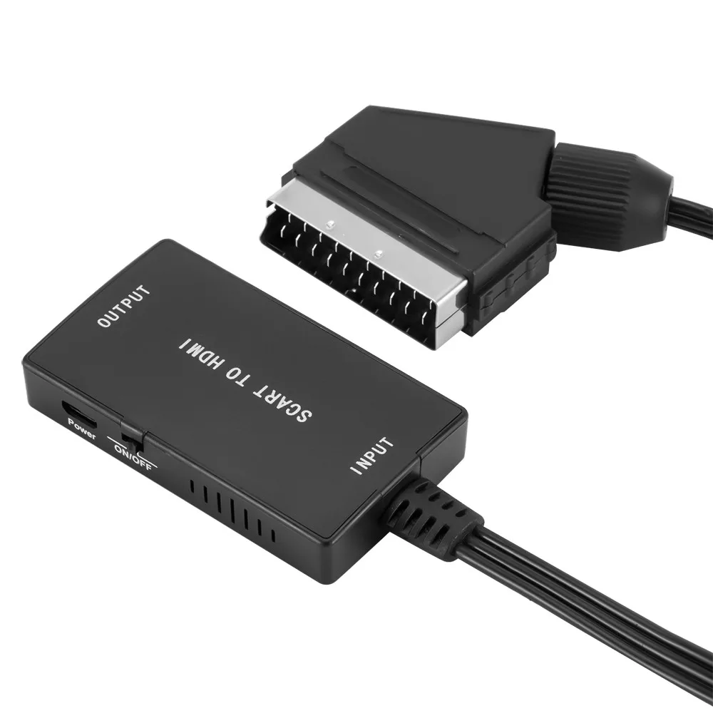 dome Fortære thespian Scart To Hdmi Converter With Cable Wrugste Scart In Hdmi Out Hd 720p/1080p  Switch Video Audio Converter Adapter For Hdtv - Buy Scart To Hdmi Converter  With Cable Wrugste Scart In Hdmi