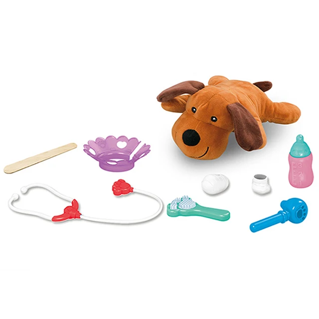 KSF детский докторский игровой набор, детские мягкие животные, плюшевые щенки, уход за питомцами, серия докторских ролевых собак, стоматологическая игрушка