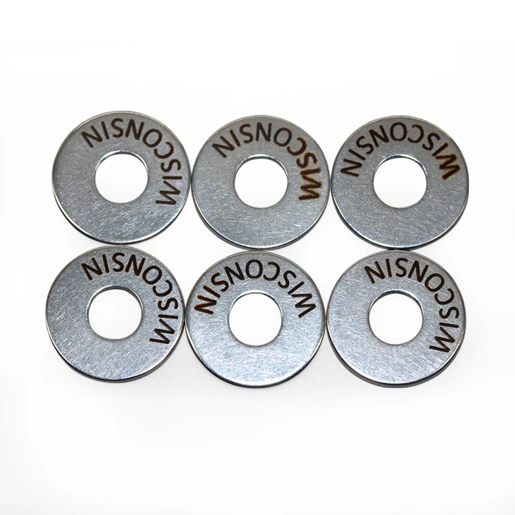 JeaSnn China Manufacturer Custom Decorative Washers Stainless Steel Chrome Engraved Country Washers