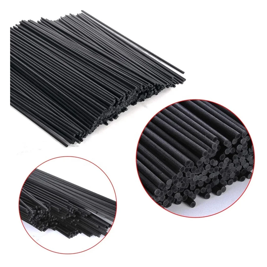 Wholesale 3mm 4mm 5mm white black fiber diffuser reed sticks for home decoration aroma scented reed diffuser sets manufacture