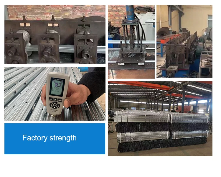 Metal Posts Rolled Edge And Notched Vertical Line Posts For Orchard