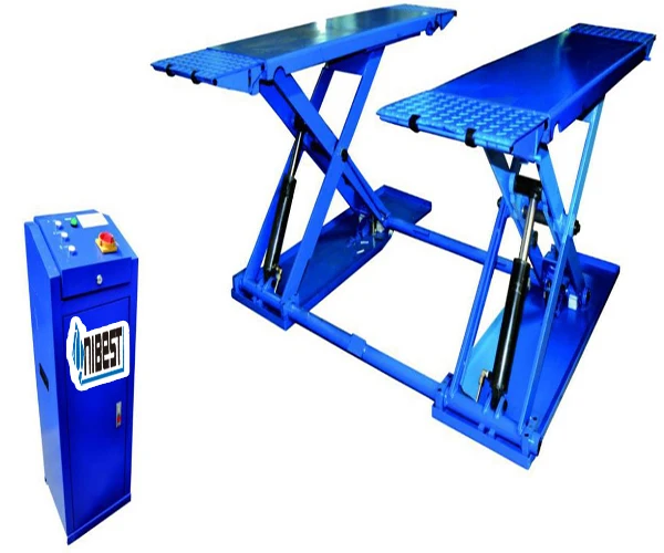 Mid rise mobile car post scissor car lift 3000kg 240v single phase