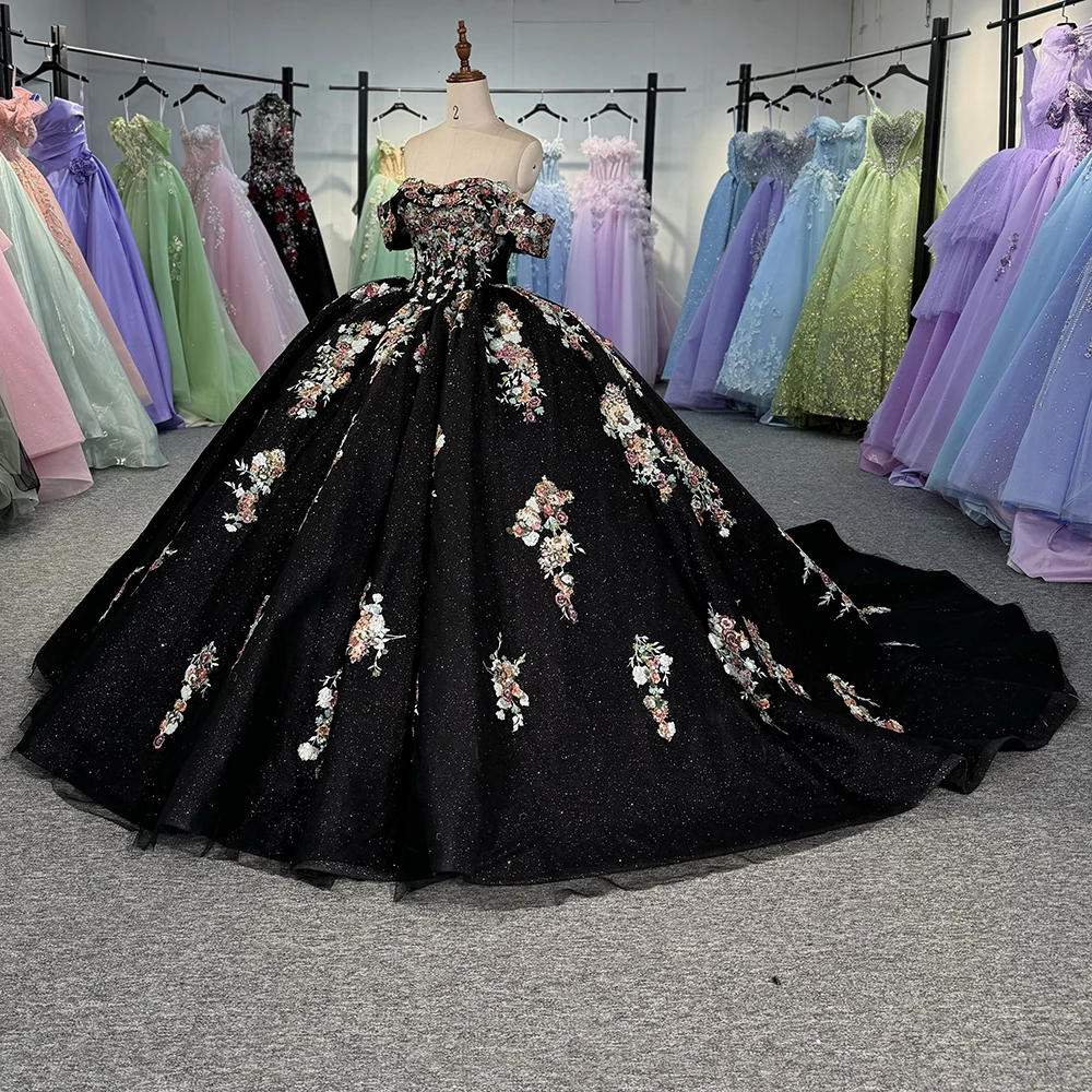 strapless open back dress Floral Charro Quince Dress by Ragazza MV15-115 – ABC Fashion