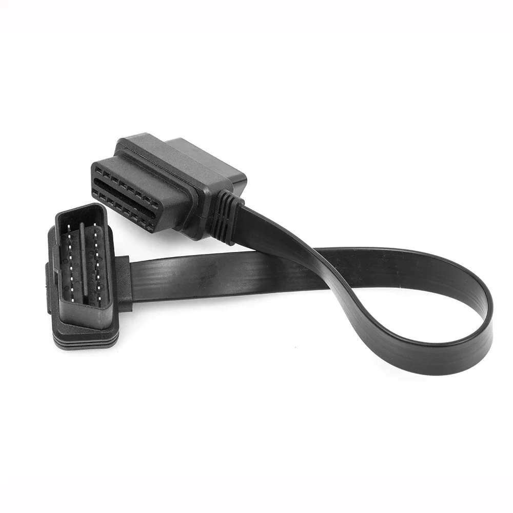 OBDII Splitter Adapter Cable Male to 2 Female Diagnostic Extender Cord Full Pin Connected ELM327 Compatible ECM Programming