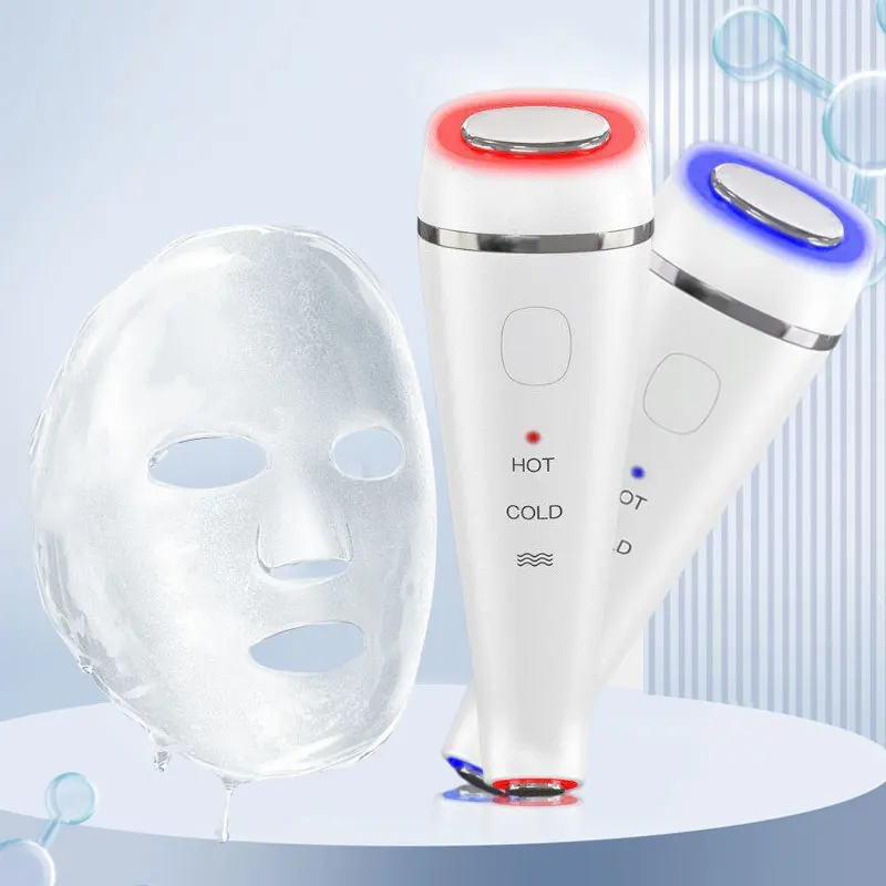 Heating and Cooling Photon Facial Eye Care Massager Red Light Blue Light Beauty Device