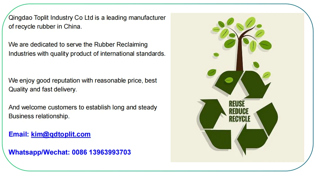 110 Mesh Epdm Recycled Rubber / Epdm Reclaim Rubbersuperfine Grade