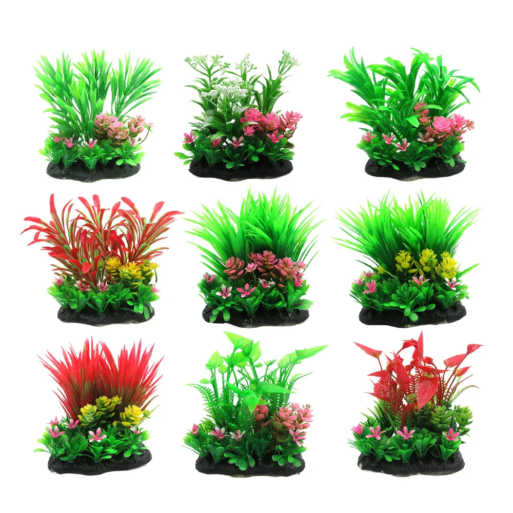 Wholesale Aquarium Plastic Plants Grass Artificial Plastic Water Plant