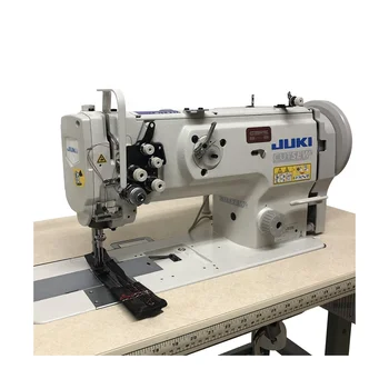 Used Japan JUKIS 1560 high speed double needle lockstitch induistrial sewing machine motor price for leather