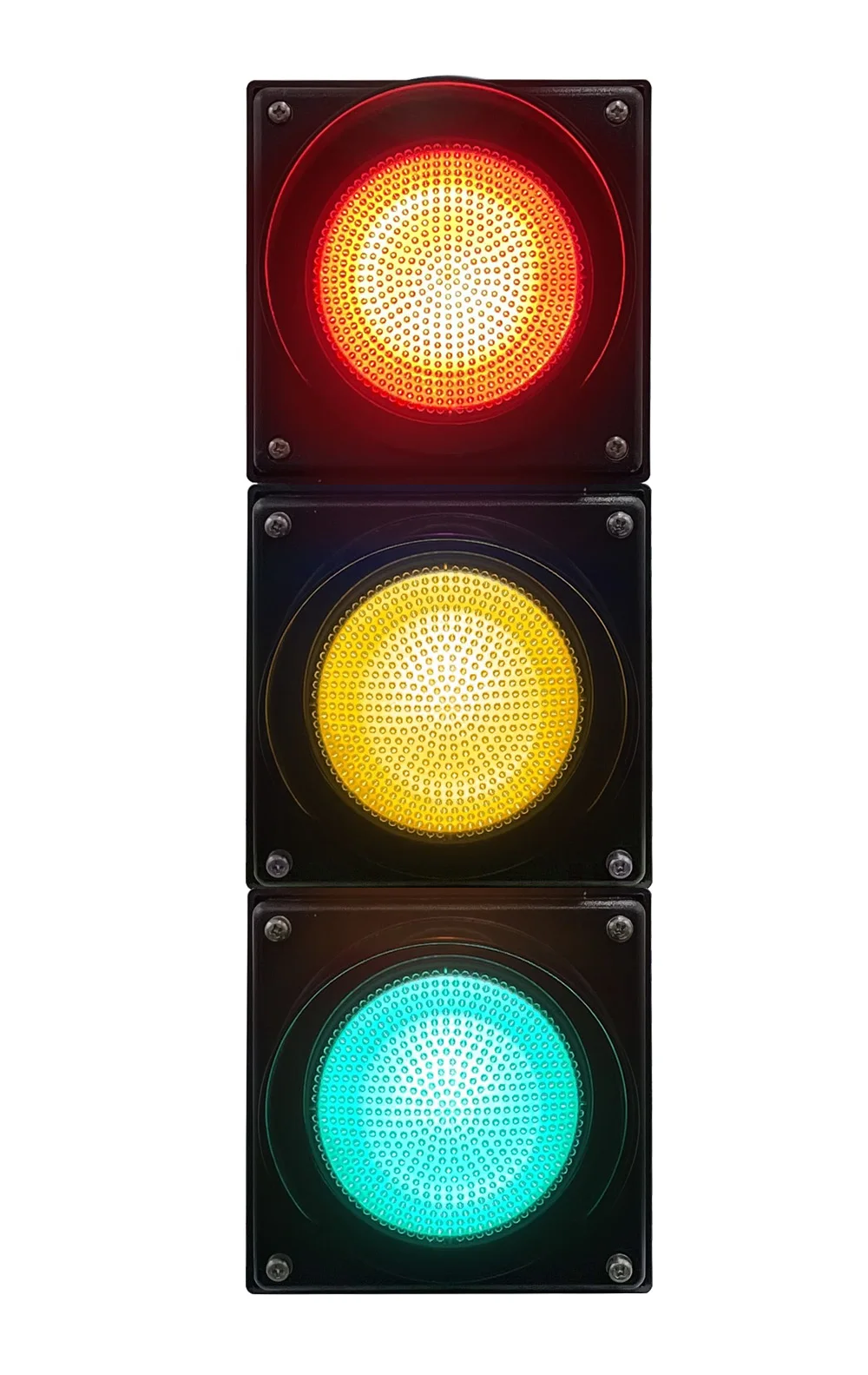 Fama Manufacturer 100mm Highpower Red Yellow And Green Traffic Signal