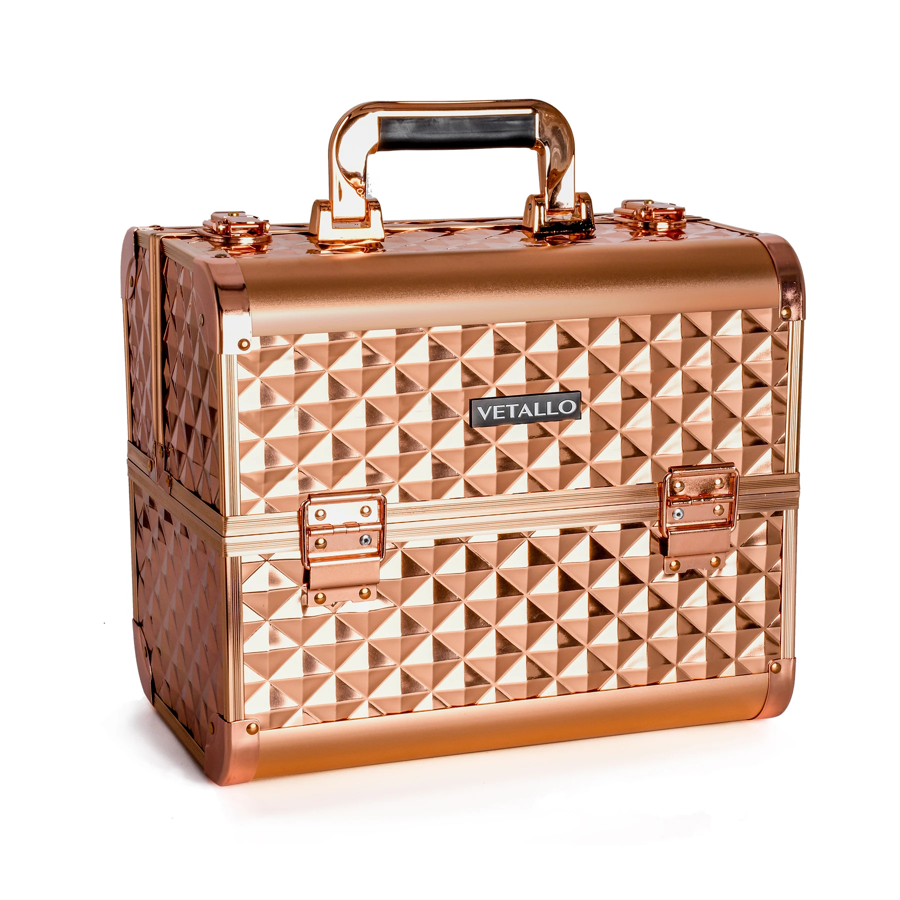 Aluminum Vanity Case Professional Beauty Makeup Cosmetic Vanity Case/Box  Travel Makeup Box Case