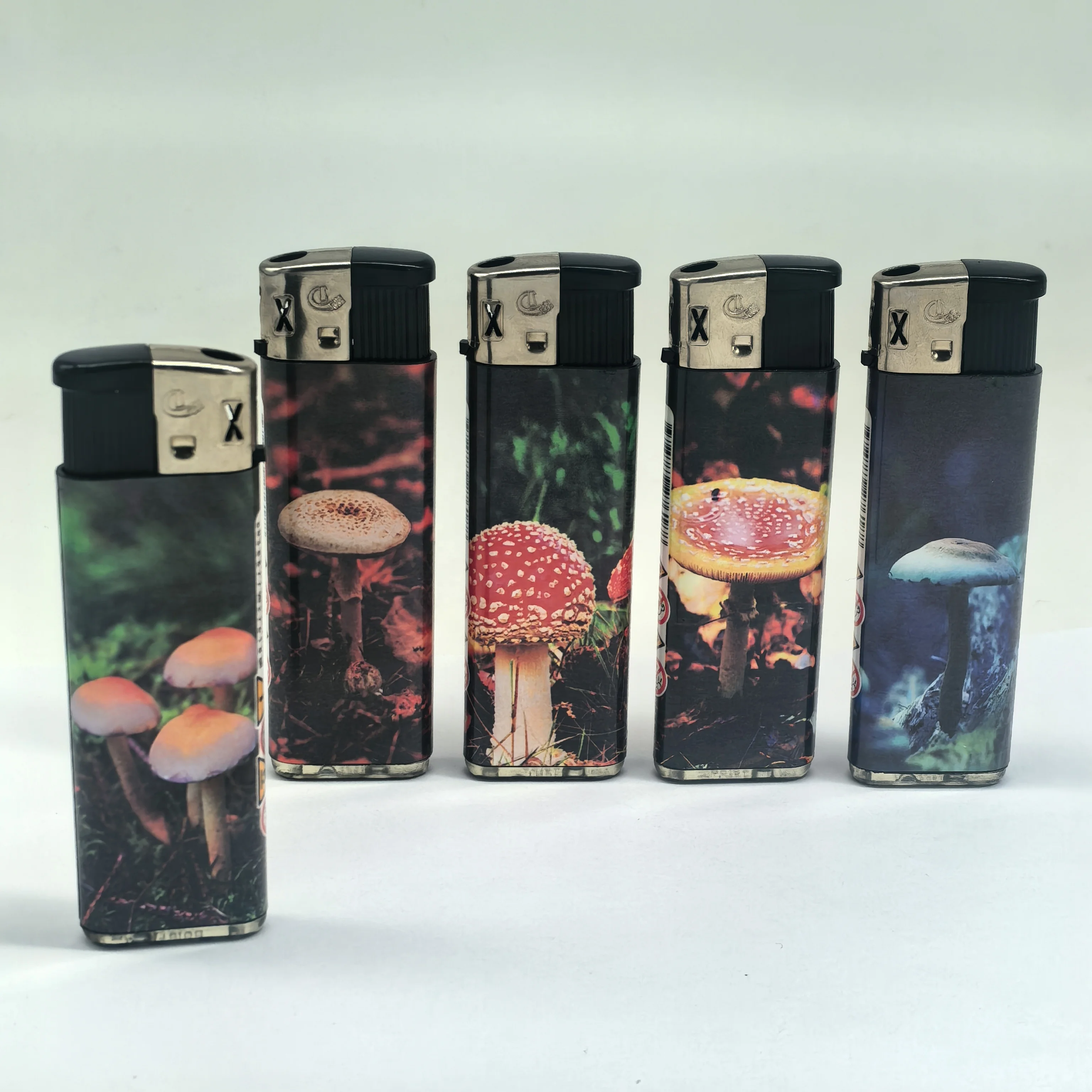 Electronic Refillable Recyclable Gas Lighter with Smoke Watch Convenient Refill Valve