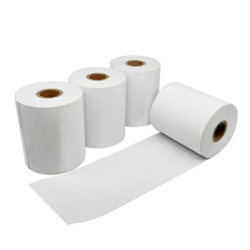 Wholesale Printing Wrapping 80 X 80 mm Pos Paper Offset Core 80Gsm Thermal Paper 57*40mm For POS Machine