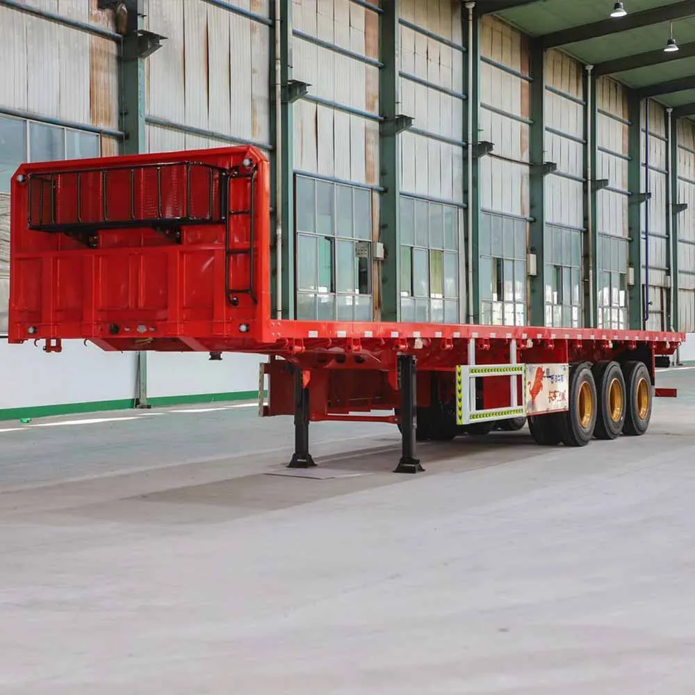 Factory Supply 20FT 40FT Container Transport 3/4Axles Flatbed Semi Trailer For Sale factory