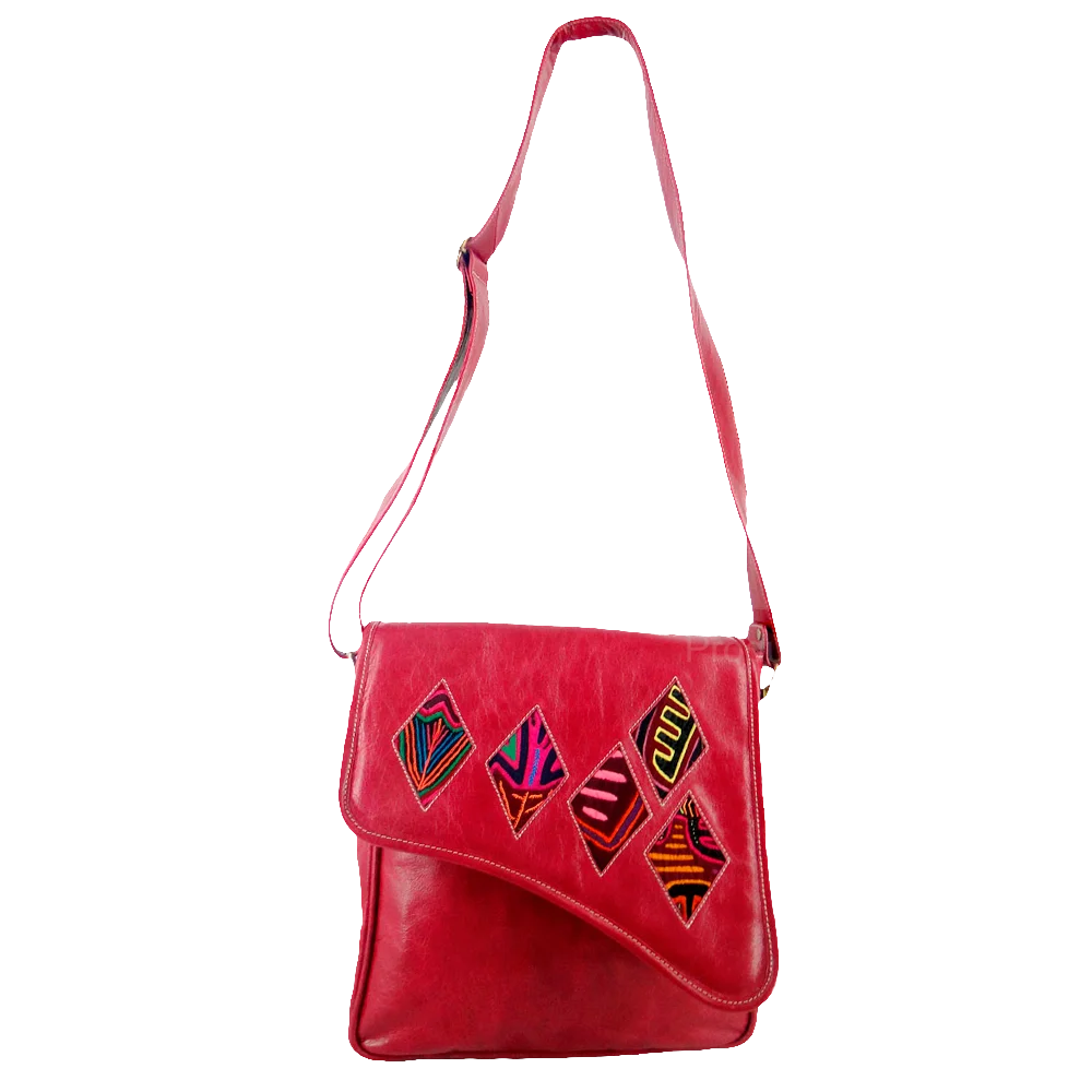 Leather Bag Mola Bag From Colombia 