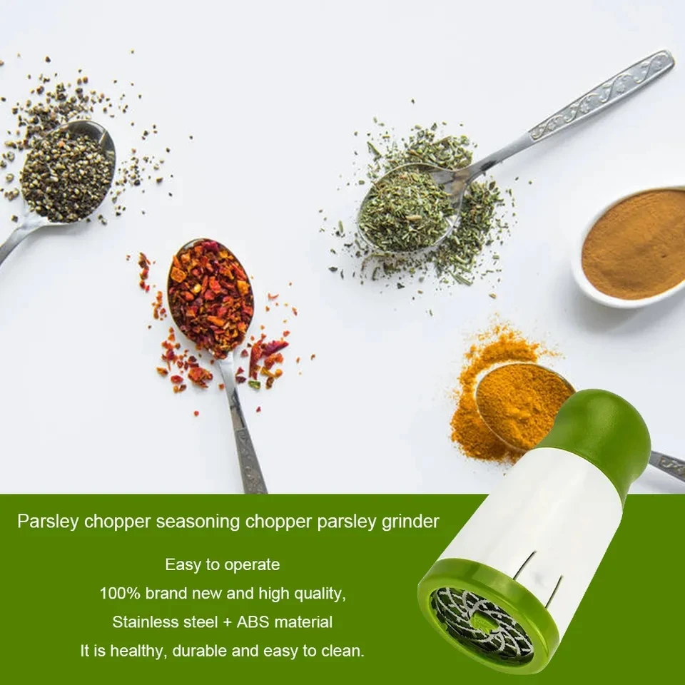 2024 Hot Sell Hand Roller Herb Spice Grinder Vegetable Dry Grated Coriander Chopper Cutt aperçu 5