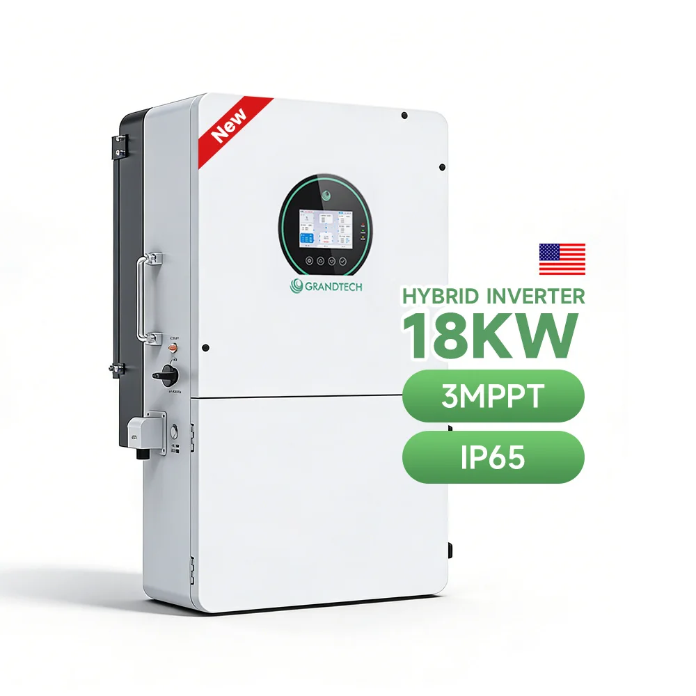 Inverter ibrido a fase divisa Grandtech PV da 18 kW, Deye, 120/240 V, onda sinusoidale pura da 15 kW, 16 kW e 18 kW per uso domestico con batteria