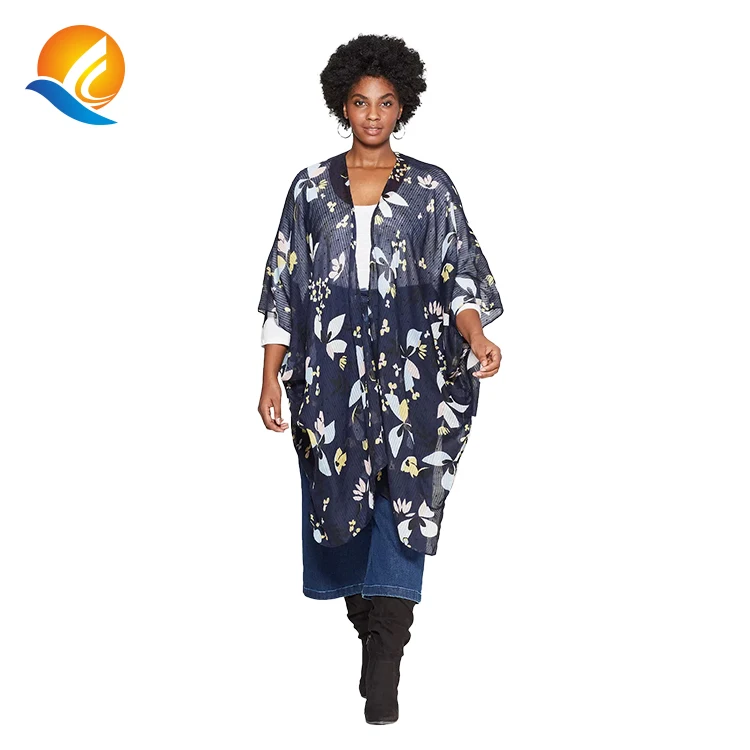 plus size silk kimono jacket