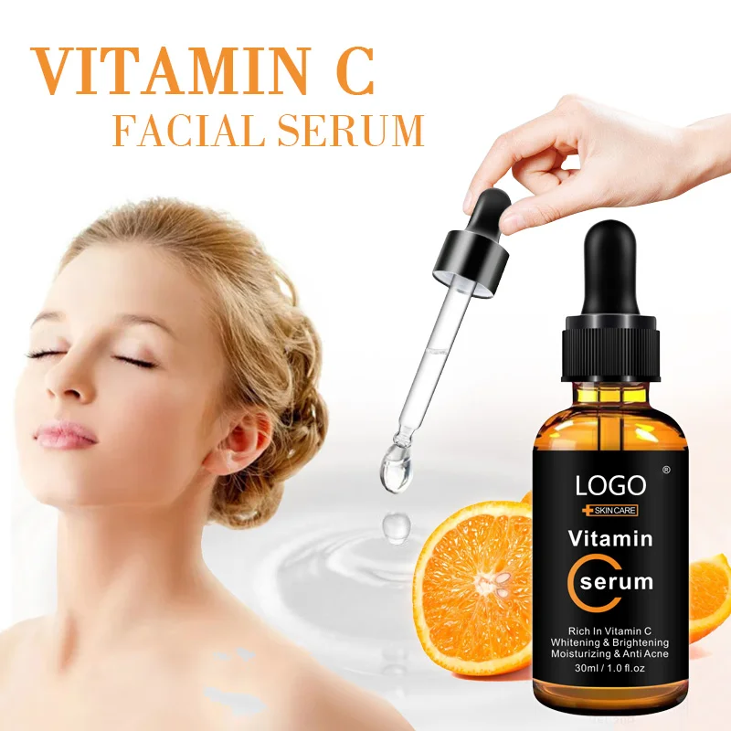 Vitamin C Serum Removing Dark Spots Ageless Skin Care Whitening Face Anti-aging Serum Liquid Female Natural Organic Skin Care