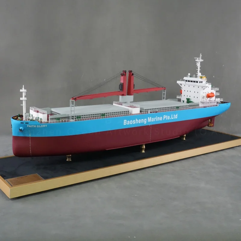 【LAC】O.A.S Customized 120cm Marine Bulk Carrier Ship Model Factory Made Nautical Style ABS Plastic Boat Model