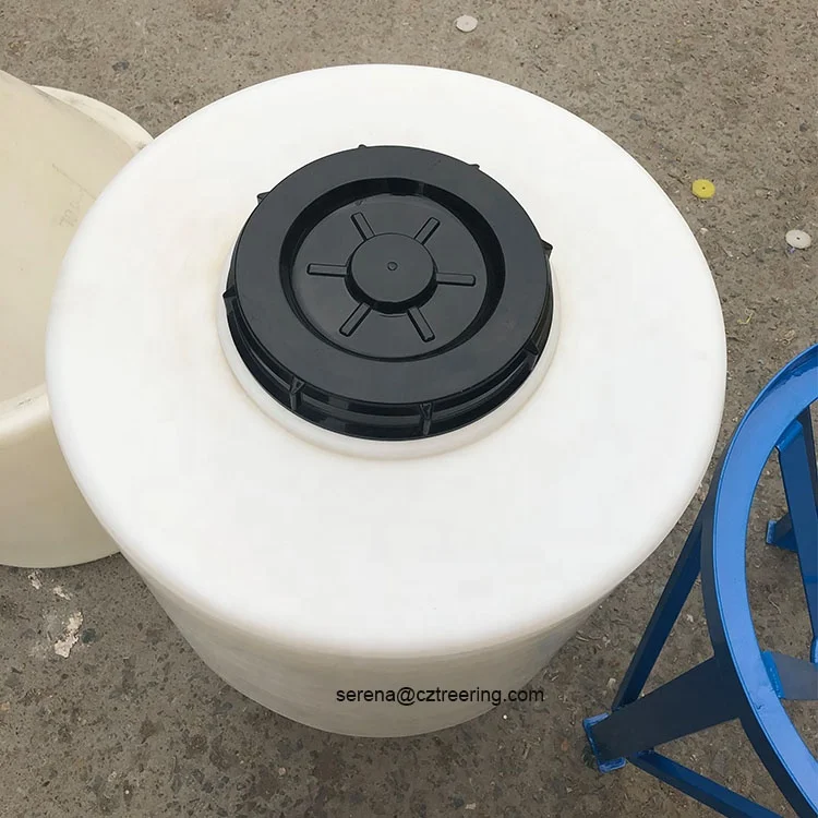 Roto-mold PE материал 100L круглые формы нижние конусы пластиковые резервуары для пивоваренного смешивания