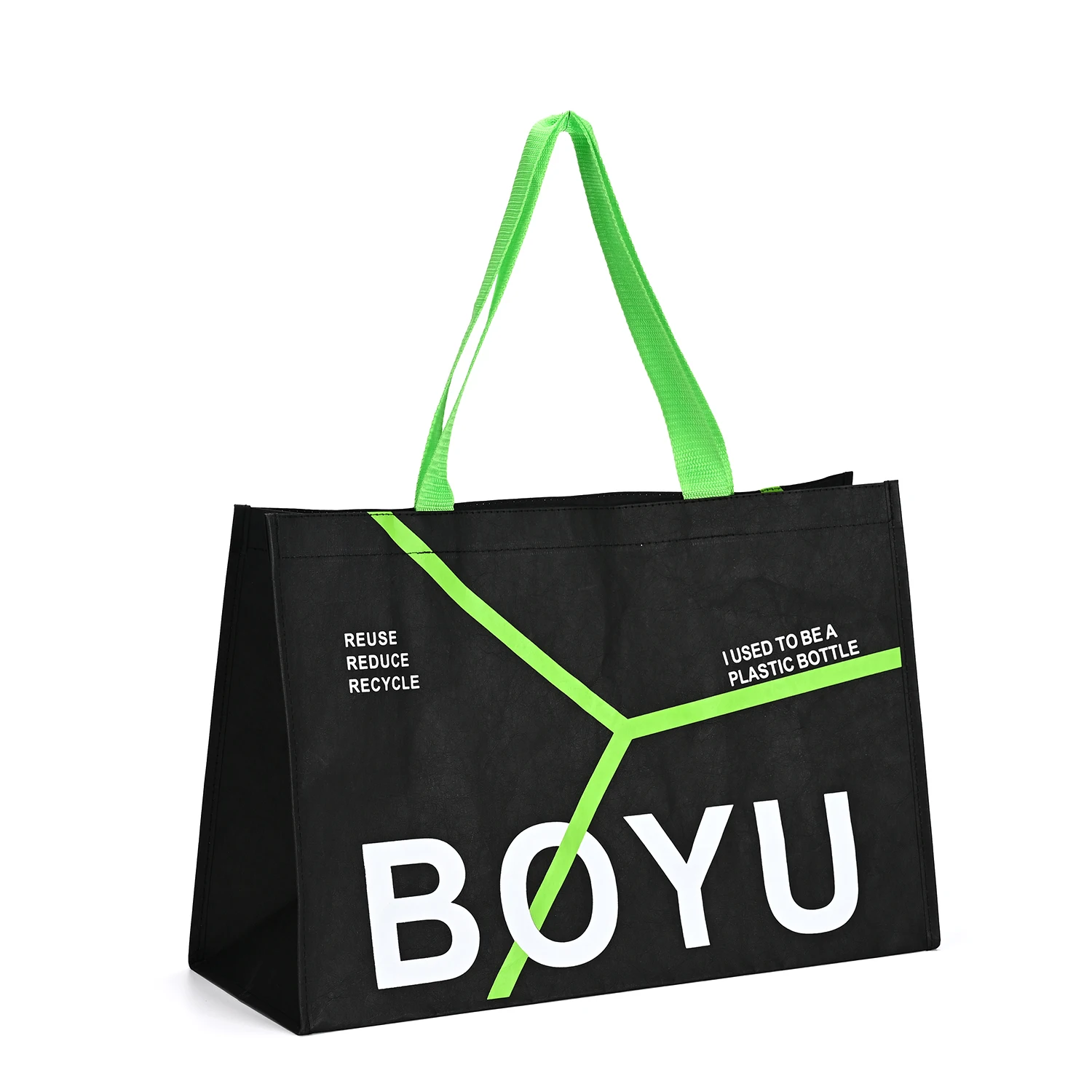 Dupont Paper Tote Bag Medium Single Shoulder Handbag Washable Kraft Paper Cotton Linen Lining Natural Ecobags for Food Shopping manufacture