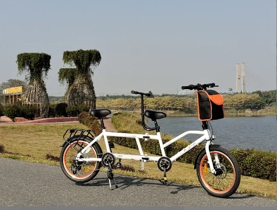 観光車両20インチ3人用タンデムバイク販売用ファミリーバイク