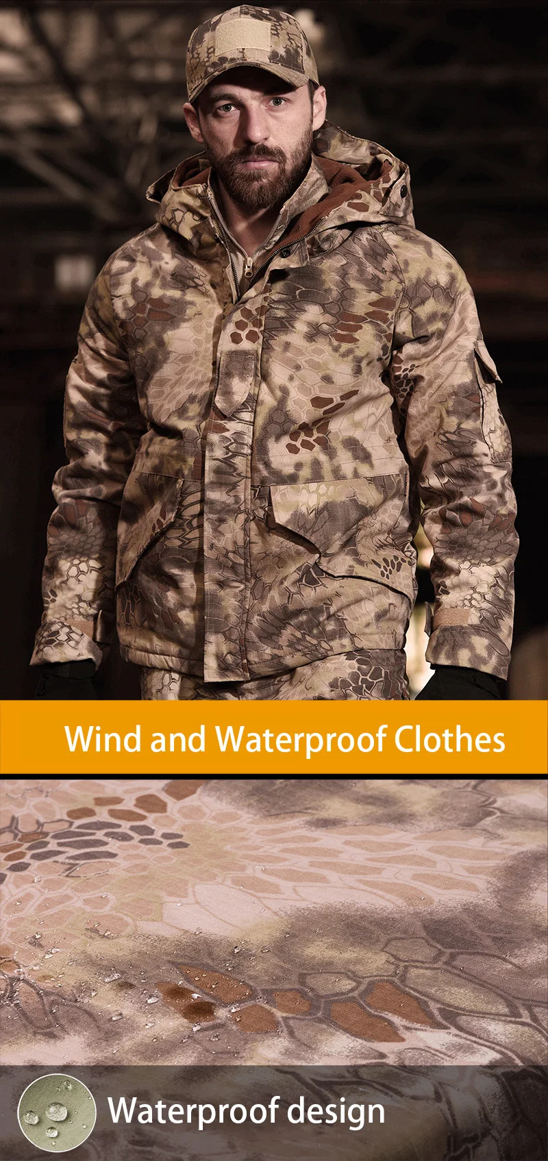 Tactical Windproof Outdoor Hiking Jacket 