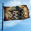Bandiera Vintage con Teschio di Pirata