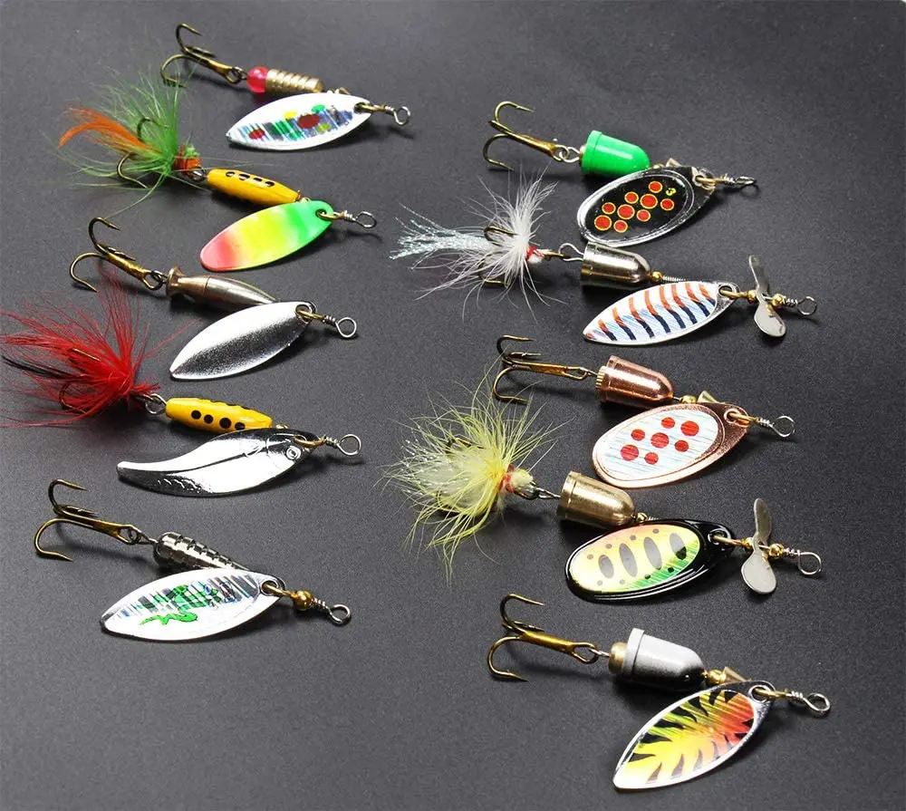 Bubble Fishing Spinner Set up 5PCS Different Color Lures