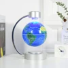 Dark blue white lighting globe