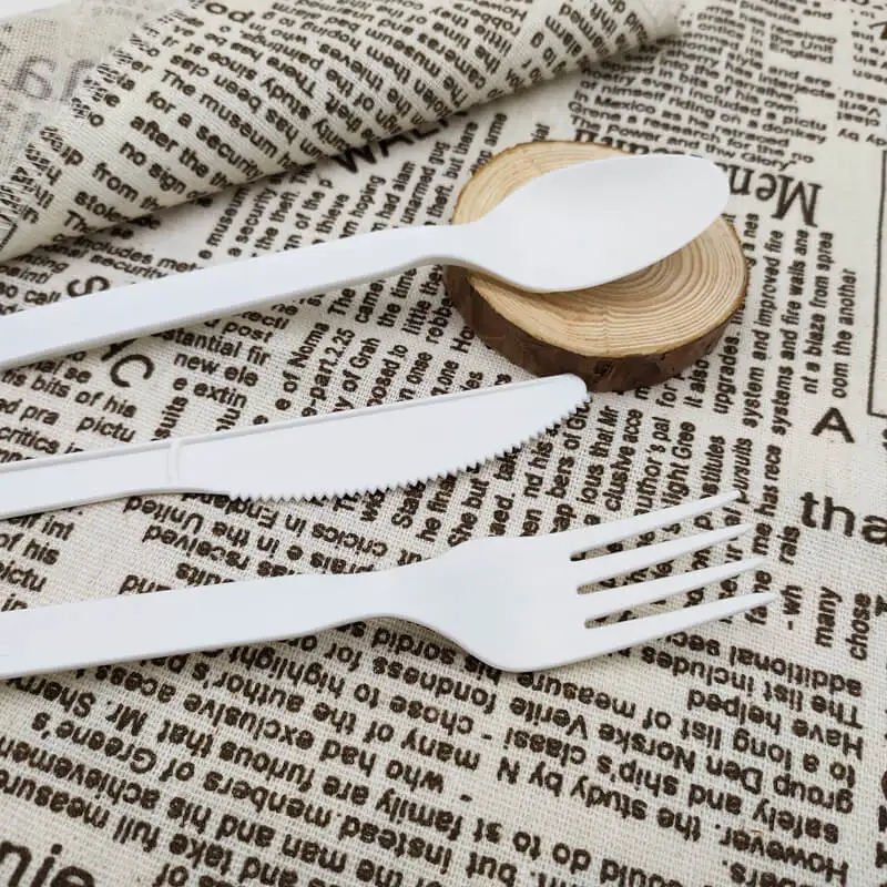 Cornstarch Forks Wholesale Biodegradable Cutlery Set Cake Serving Utensils