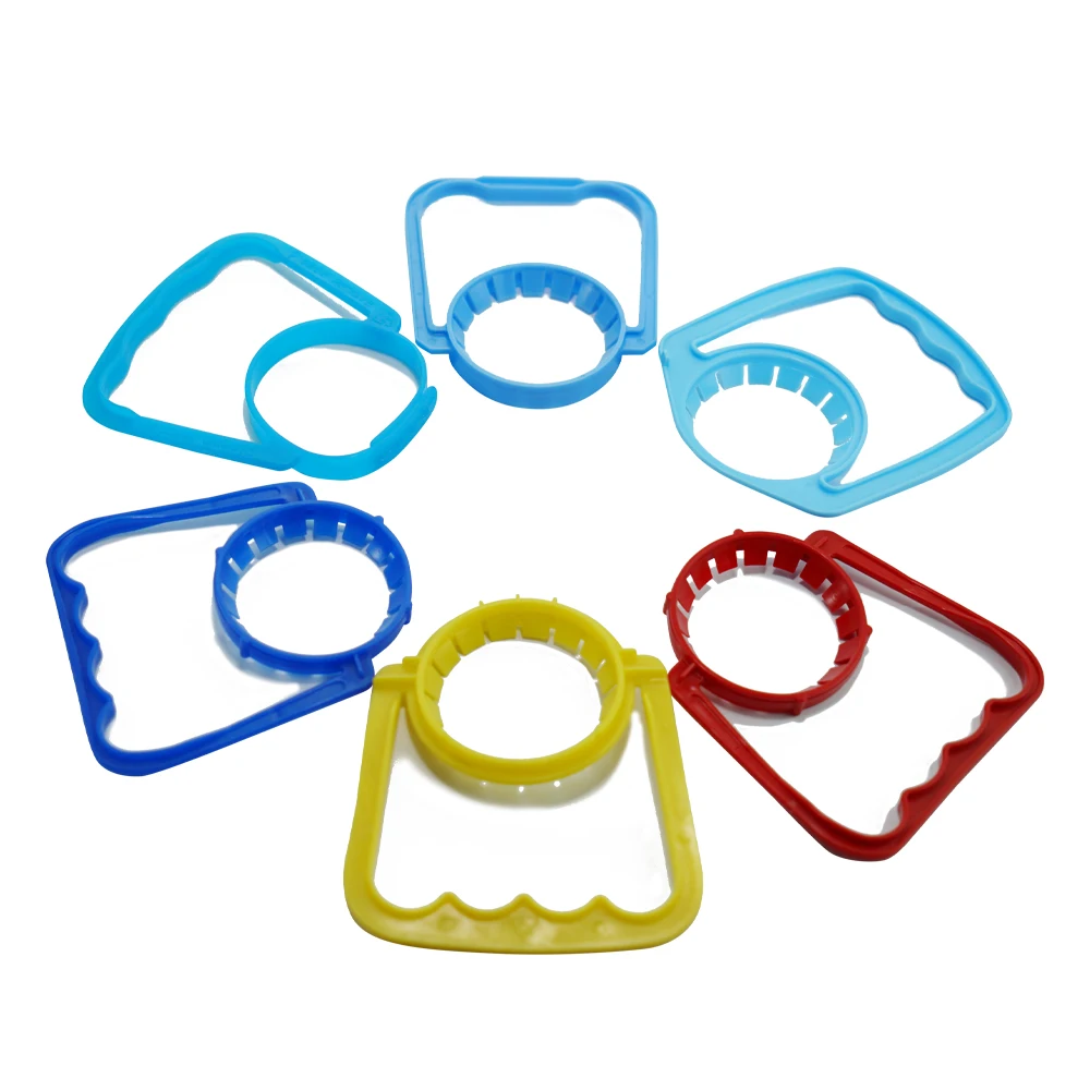 Custom Logo Plastic Bottle Handles Heavy-Duty Bottle Handles  Secure Ergonomic Grip  Custom Colors  Reinforced PP Material