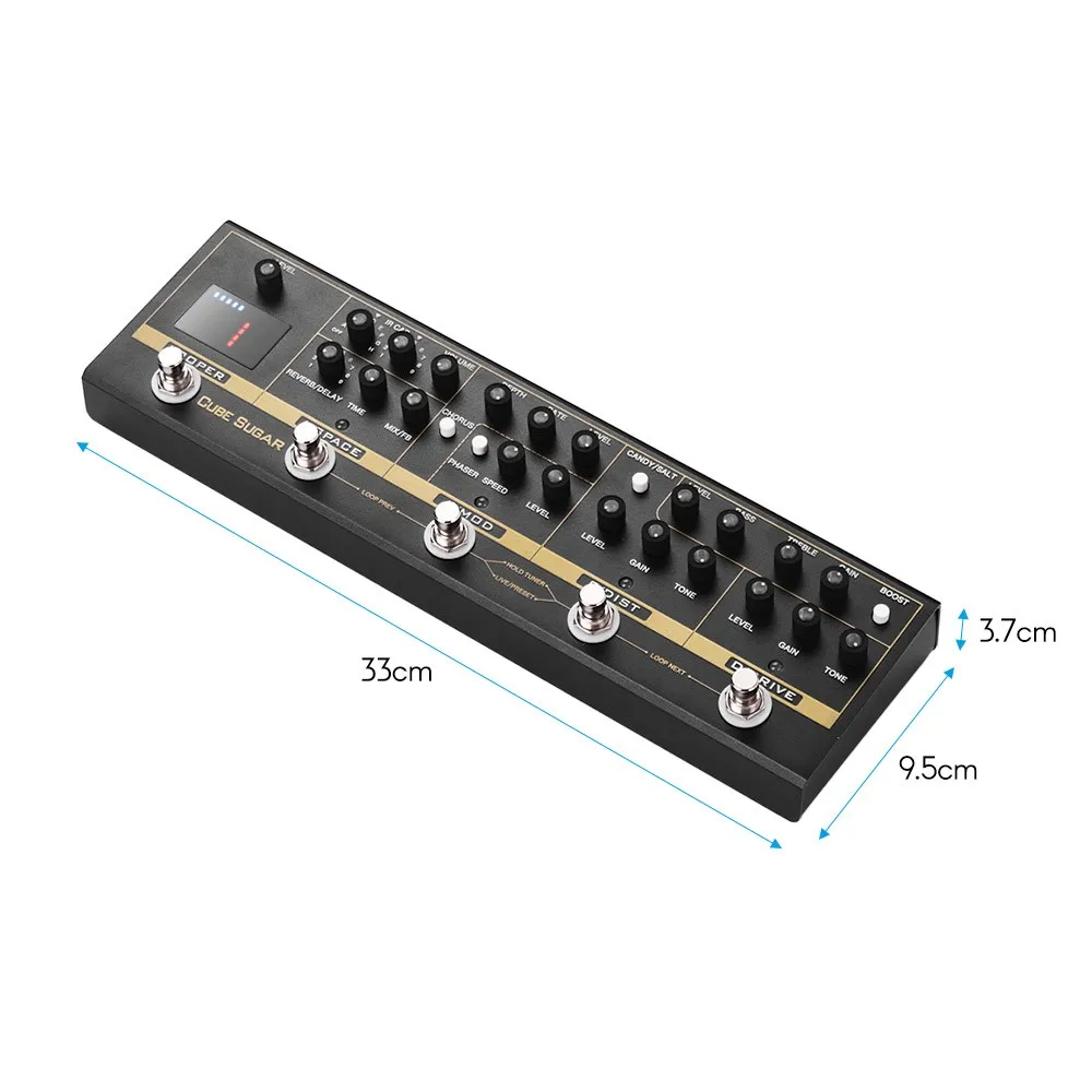 Cuvave Cube Sugar Combined Effects Pedal With 72 Ir Cabinets Simulation 9  Loops Tuner Boost Overdive Distortion Chorus Phaser De - Buy Effects  Pedal,Combined Effects Pedal,Distortion Chorus Phaser