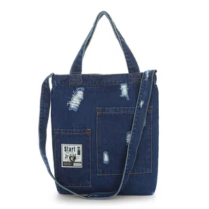 Women's Denim Handbags Fashion Crossbody and Shoulder Tote Bag  Women's Jean Denim Tote Shoulder Bag