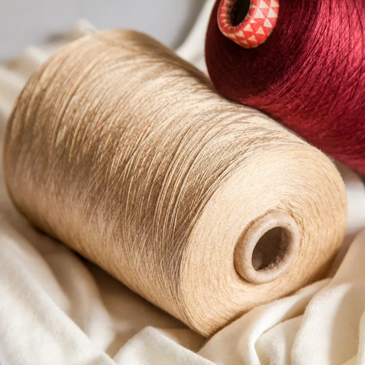Hot Sale 48NM/2D 50%Viscose 40%Cotton 10% Spun Silk  Belend Yarn