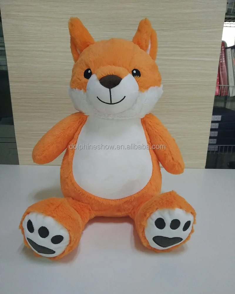 Custom Embroidery Oem Soft Blank Plush Stuffed Animal Toys Wholesale