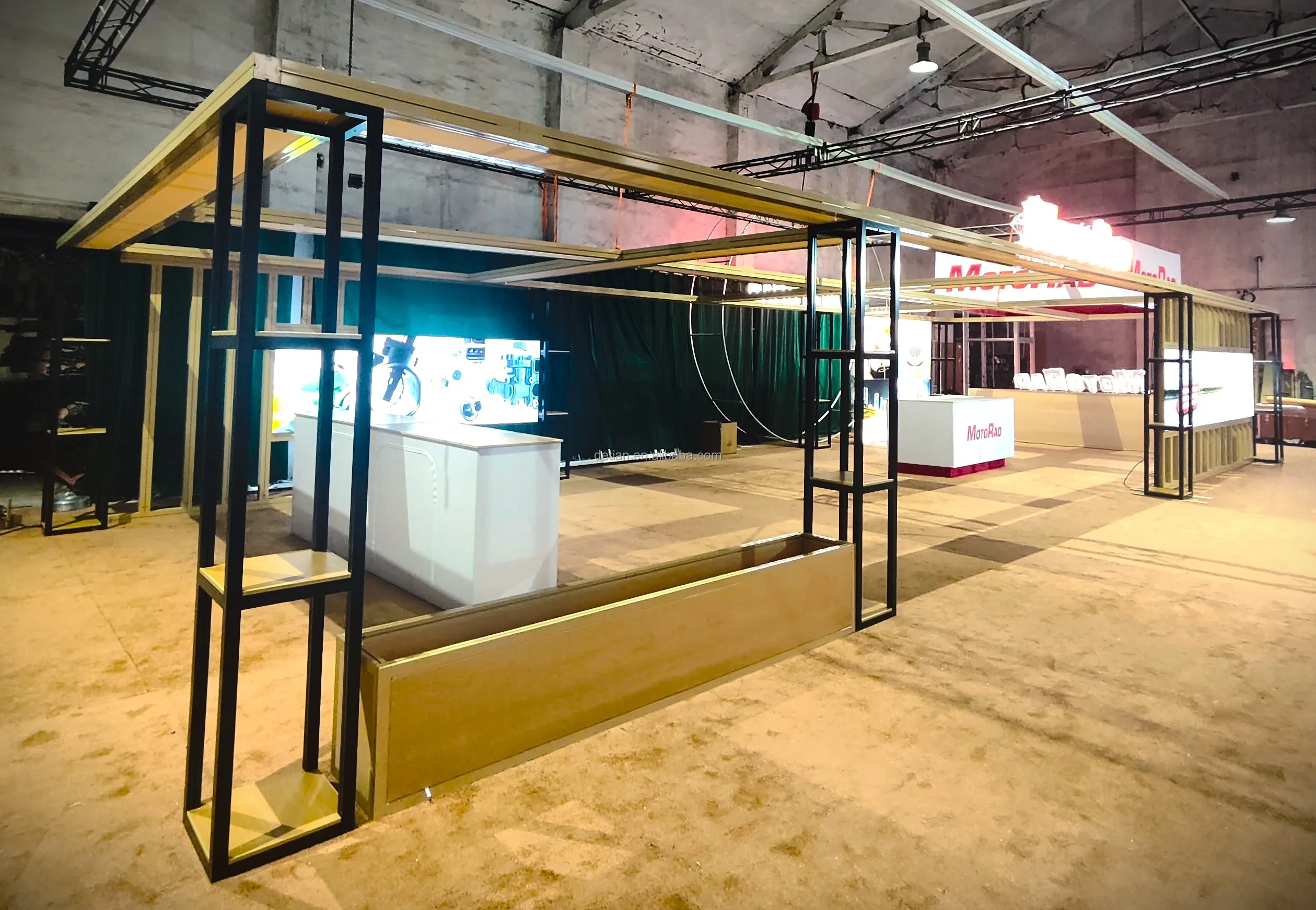 Modular Booth Exhibition Stand Design - Detian Display Racks