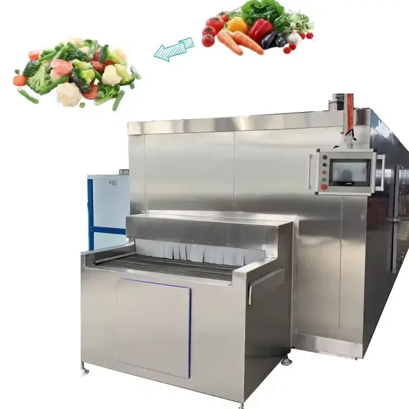Dumplings Quick Iqf Tunnel Freezer for Meatball Freeze Cold Storage Design Room Fast Freezing Quick Cooler blast freezer blast frozen