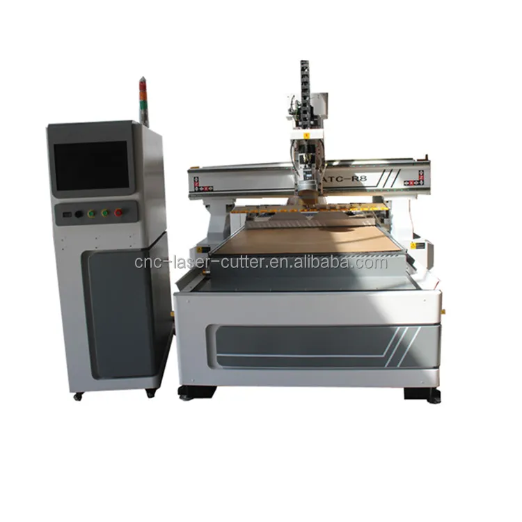 China Jcut Cnc Atc Woodworking Machine 12 Tool Linear Magazine Cnc Atc 1325 Lathe Machine