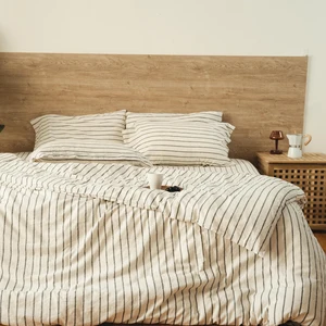 High Quality 100% Linen Pure French Hotel Hospital Organic Flax Bedding Set Eco-Friendly Line Bedding Set