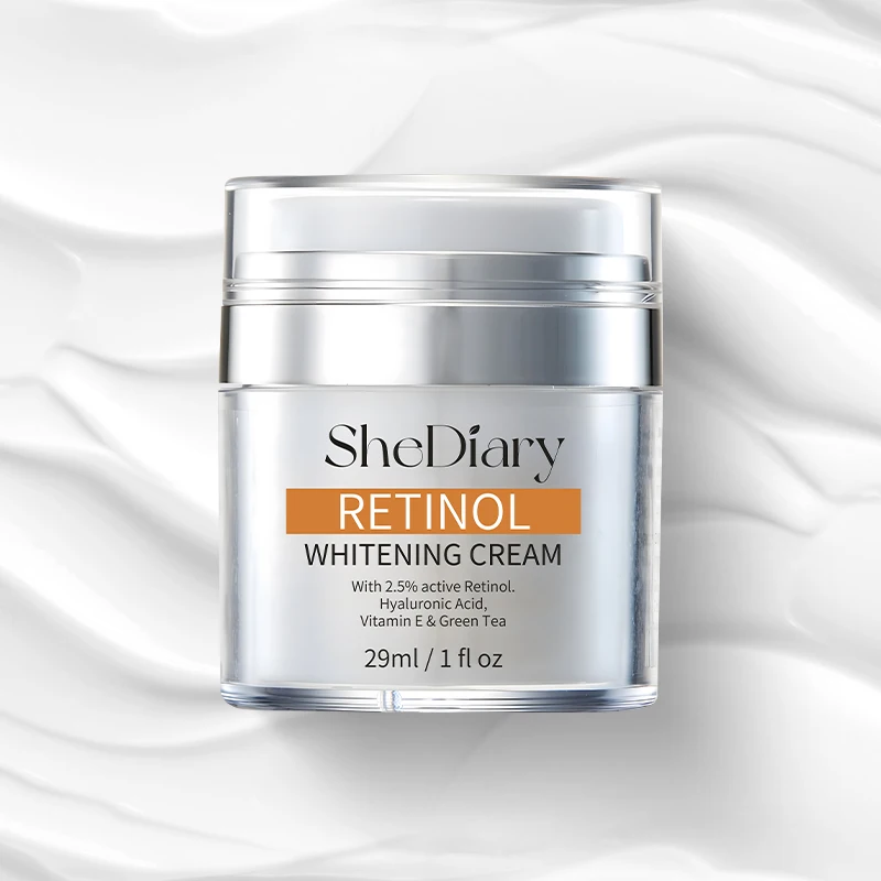 SheDiary Natural cuidado de la piel vegano orgánico antienvejecimiento crema hidratante antiarrugas blanqueamiento de la piel crema de Retinol para ojos y cara