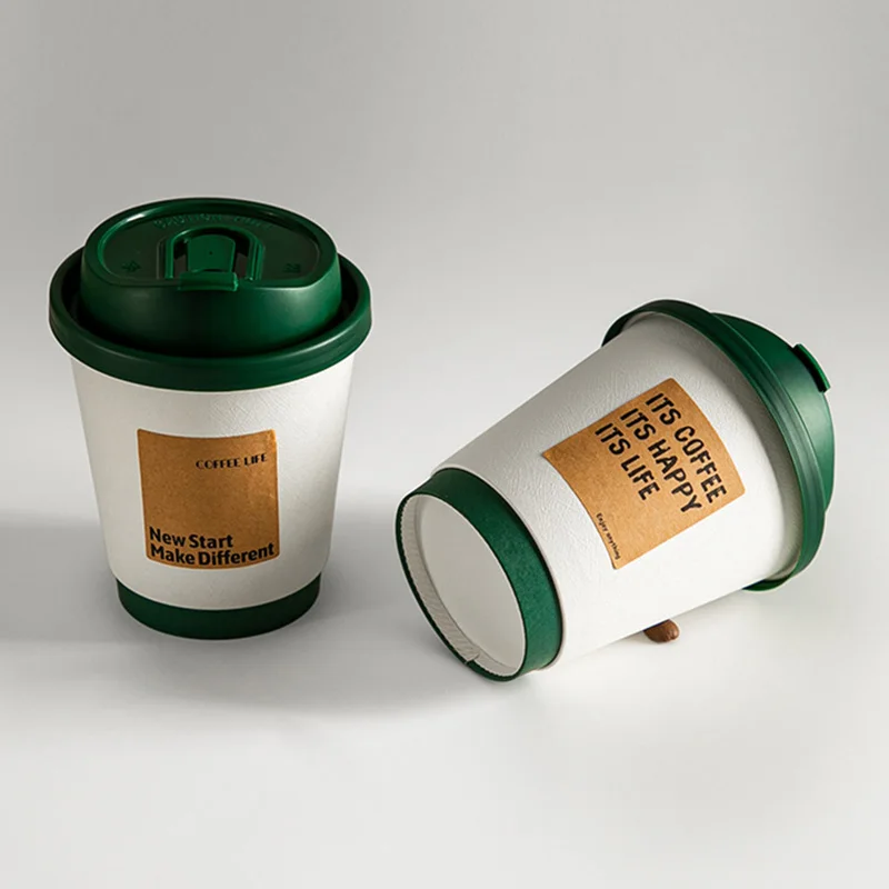 Custom Printed Logo Coffee Shop Branded Takeaway Cups