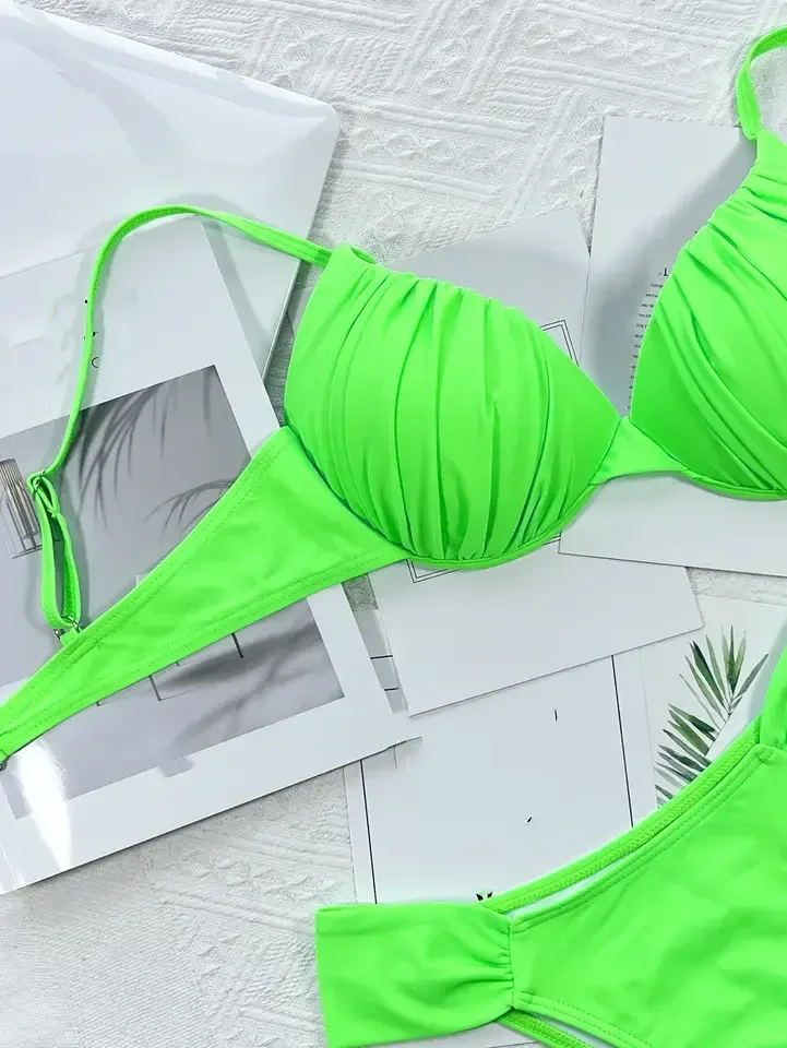 2023 Custom Woman High Quality Bikini Woman Swimwear High Waist Crop