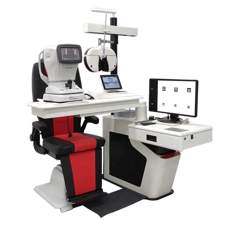 TC-1000 Optometry Unit Oftalmologo Ophthalmic Refraction Unit Combined Table and Chair